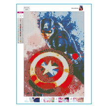 Lade das Bild in den Galerie-Viewer, Marvel Captain -Voll Diamond Painting 30*40cm