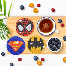 Lade das Bild in den Galerie-Viewer, 8 Stück Untersetzer Marvel Cup Untersetzer aus Holz