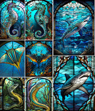 Lade das Bild in den Galerie-Viewer, Meeresorganismus-Volle Runde Diamond Painting-30x40cm