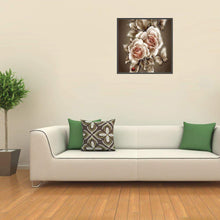 Lade das Bild in den Galerie-Viewer, Retro Blumen - voller runder Diamant - 35x35cm