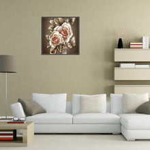Lade das Bild in den Galerie-Viewer, Retro Blumen - voller runder Diamant - 35x35cm