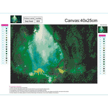 Lade das Bild in den Galerie-Viewer, Waldhirsch - voller runder Diamant - 30x40cm