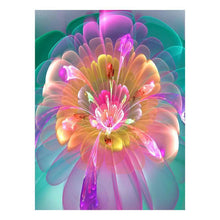 Lade das Bild in den Galerie-Viewer, Fluoreszierende Blume Stich - voller runder Diamant - 30x40cm
