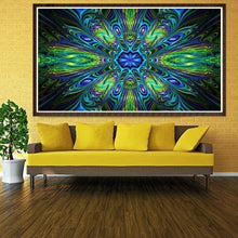 Lade das Bild in den Galerie-Viewer, Fluoreszierende Blume Stich - voller runder Diamant - 30x40cm