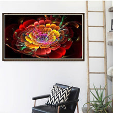 Lade das Bild in den Galerie-Viewer, Fluoreszierende Blume Stich - voller runder Diamant - 30x40cm