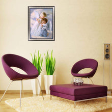 Lade das Bild in den Galerie-Viewer, Süße Engel - voller runder Diamant - 35x45cm