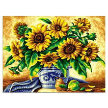 Lade das Bild in den Galerie-Viewer, Sonnenblumen - voller runder Diamant - 35x45cm