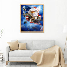 Lade das Bild in den Galerie-Viewer, Adler - voller runder Diamant - 30x35cm