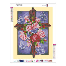 Lade das Bild in den Galerie-Viewer, Rose - voller runder Diamant - 35x45cm