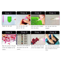 Lade das Bild in den Galerie-Viewer, Katze Schmetterling - volle Diamant-Malerei - 30x30cm