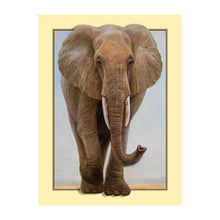 Lade das Bild in den Galerie-Viewer, Elefant - voller runder Diamant - 35x45cm