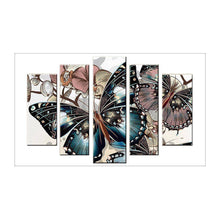 Lade das Bild in den Galerie-Viewer, Schmetterling - voller runder Diamant - 95x45cm
