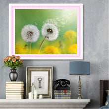 Lade das Bild in den Galerie-Viewer, Löwenzahn - voller runder Diamant - 40x30cm