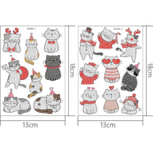 Lade das Bild in den Galerie-Viewer, 2pcs Weihnachten DIY Diamond Drawing Aufkleber
