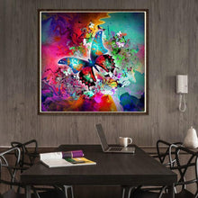 Lade das Bild in den Galerie-Viewer, Schmetterling - voller runder Diamant - 30x30cm