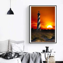 Lade das Bild in den Galerie-Viewer, Lichtturm - voller runder Diamant - 25x35cm