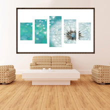 Lade das Bild in den Galerie-Viewer, Löwenzahn 5 - Bilder - voller runder Diamant - 95x45cm