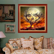Lade das Bild in den Galerie-Viewer, Halloween-Baum - voller runder Diamant - 30x30cm
