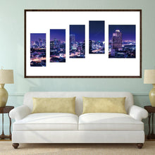 Lade das Bild in den Galerie-Viewer, Stadt 5 - Bilder - voller runder Diamant - 95x45cm