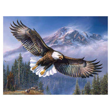 Lade das Bild in den Galerie-Viewer, Fliegender Adler - voller runder Diamant - 40x30cm