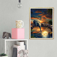 Lade das Bild in den Galerie-Viewer, See Elefant - volle Diamant-Malerei - 40x30cm