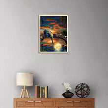 Lade das Bild in den Galerie-Viewer, See Elefant - volle Diamant-Malerei - 40x30cm
