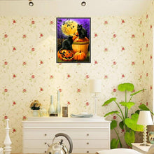 Lade das Bild in den Galerie-Viewer, Halloween ?Handarbeit - voller runder Diamant - 40x30cm