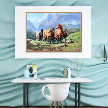 Lade das Bild in den Galerie-Viewer, Pferde - volle Diamant-Malerei - 30x40cm