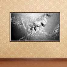 Lade das Bild in den Galerie-Viewer, Küssen Liebhaber - voller runder Diamant - 50x30cm