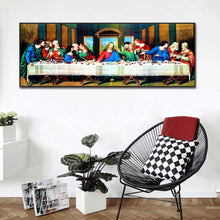 Lade das Bild in den Galerie-Viewer, Das letzte Abendessen - volle Runde Diamant-Malerei - 80x30cm