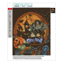 Lade das Bild in den Galerie-Viewer, Halloween-Haus - voller runder Diamant - 40x30cm