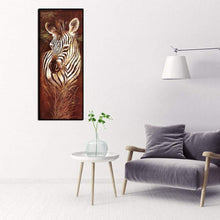 Lade das Bild in den Galerie-Viewer, Zebra - voller runder Diamant - 25 * 55cm