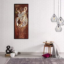 Lade das Bild in den Galerie-Viewer, Zebra - voller runder Diamant - 25 * 55cm