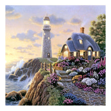 Lade das Bild in den Galerie-Viewer, Licht - voller runder Diamant - 35x35cm