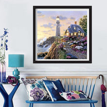 Lade das Bild in den Galerie-Viewer, Licht - voller runder Diamant - 35x35cm