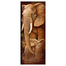 Lade das Bild in den Galerie-Viewer, Elefant - voller runder Diamant - 25 * 55cm