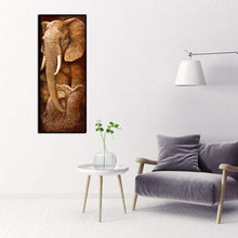 Lade das Bild in den Galerie-Viewer, Elefant - voller runder Diamant - 25 * 55cm
