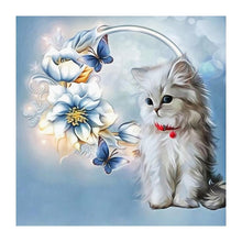 Lade das Bild in den Galerie-Viewer, Katze - volle Diamant-Malerei - 30x30cm