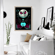 Lade das Bild in den Galerie-Viewer, Halloween-Schädel - voller runder Diamant - 30x40cm