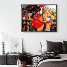 Lade das Bild in den Galerie-Viewer, Essen Frauen - volle Diamant-Malerei - 40x30cm
