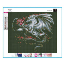 Lade das Bild in den Galerie-Viewer, Drache - voller runder Diamant - 30x35cm