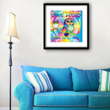 Lade das Bild in den Galerie-Viewer, Bunte Vogel - volle Diamant-Malerei - 30x30cm