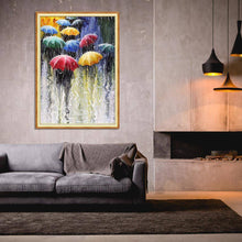 Lade das Bild in den Galerie-Viewer, Starkregen - voller runder Diamant - 30x40cm