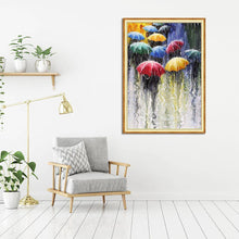 Lade das Bild in den Galerie-Viewer, Starkregen - voller runder Diamant - 30x40cm