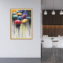 Lade das Bild in den Galerie-Viewer, Starkregen - voller runder Diamant - 30x40cm