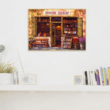 Lade das Bild in den Galerie-Viewer, Buchhandlung - voller runder Diamant - 40x30cm