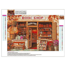 Lade das Bild in den Galerie-Viewer, Buchhandlung - voller runder Diamant - 40x30cm