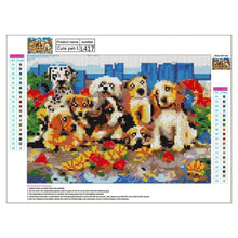 Lade das Bild in den Galerie-Viewer, Hunde Tier - volle Diamant-Malerei - 40x30cm