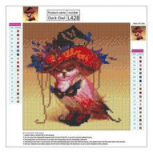 Lade das Bild in den Galerie-Viewer, Adler - voller runder Diamant - 30x30cm