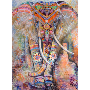 Bunte Elefant - volle Diamant-Malerei - 30x40cm
